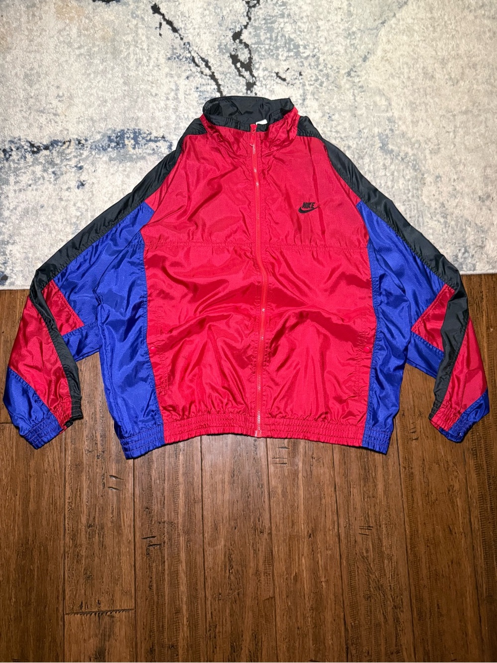 Vintage 90s Nike Colorblock Windbreaker Jacket – Size Large